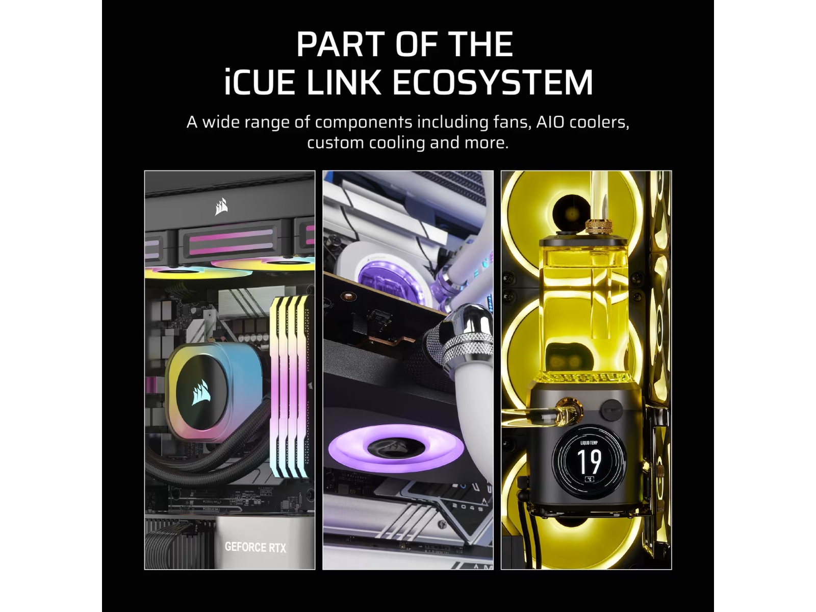 Corsair iCUE LINK RX140 MAX Fläkt (svart) Fläkt