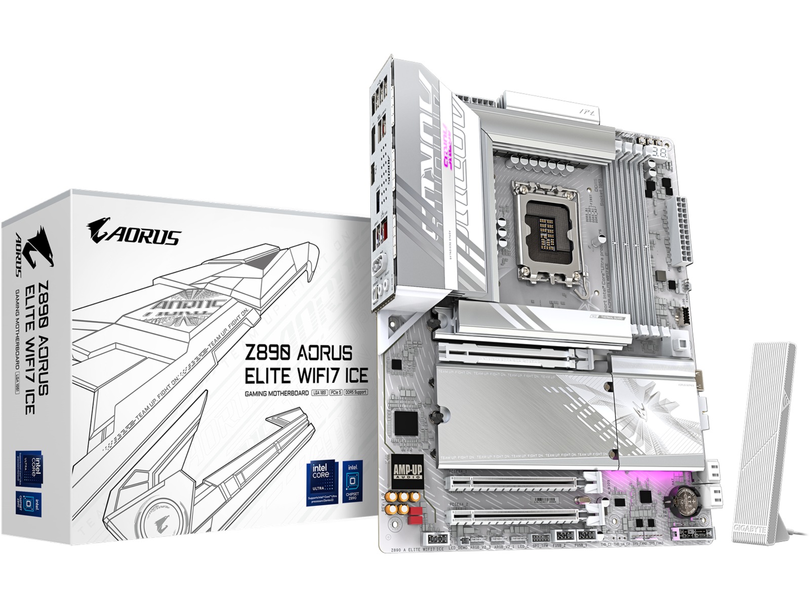 GIGABYTE Z890 A ELITE WF7 ICE Moderkort Intel Socket