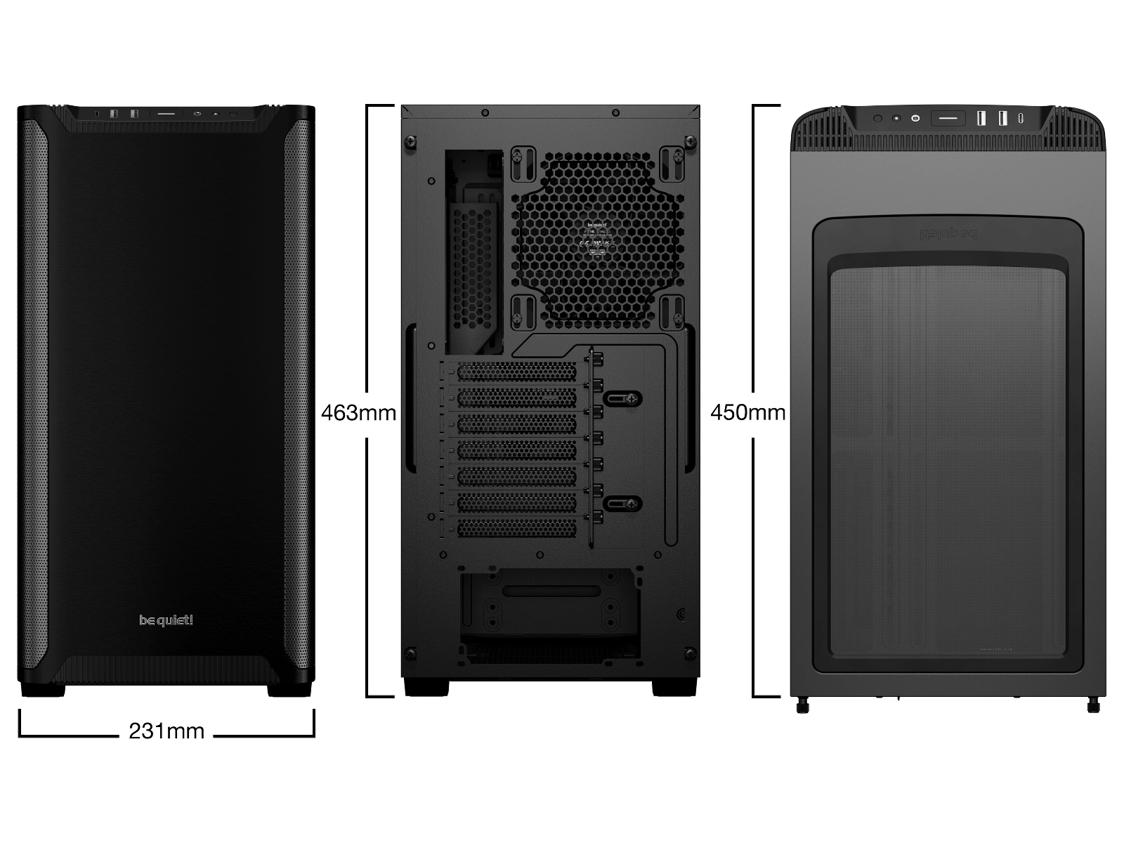 be quiet! PURE BASE 501 Mid Tower (svart) Midi tower