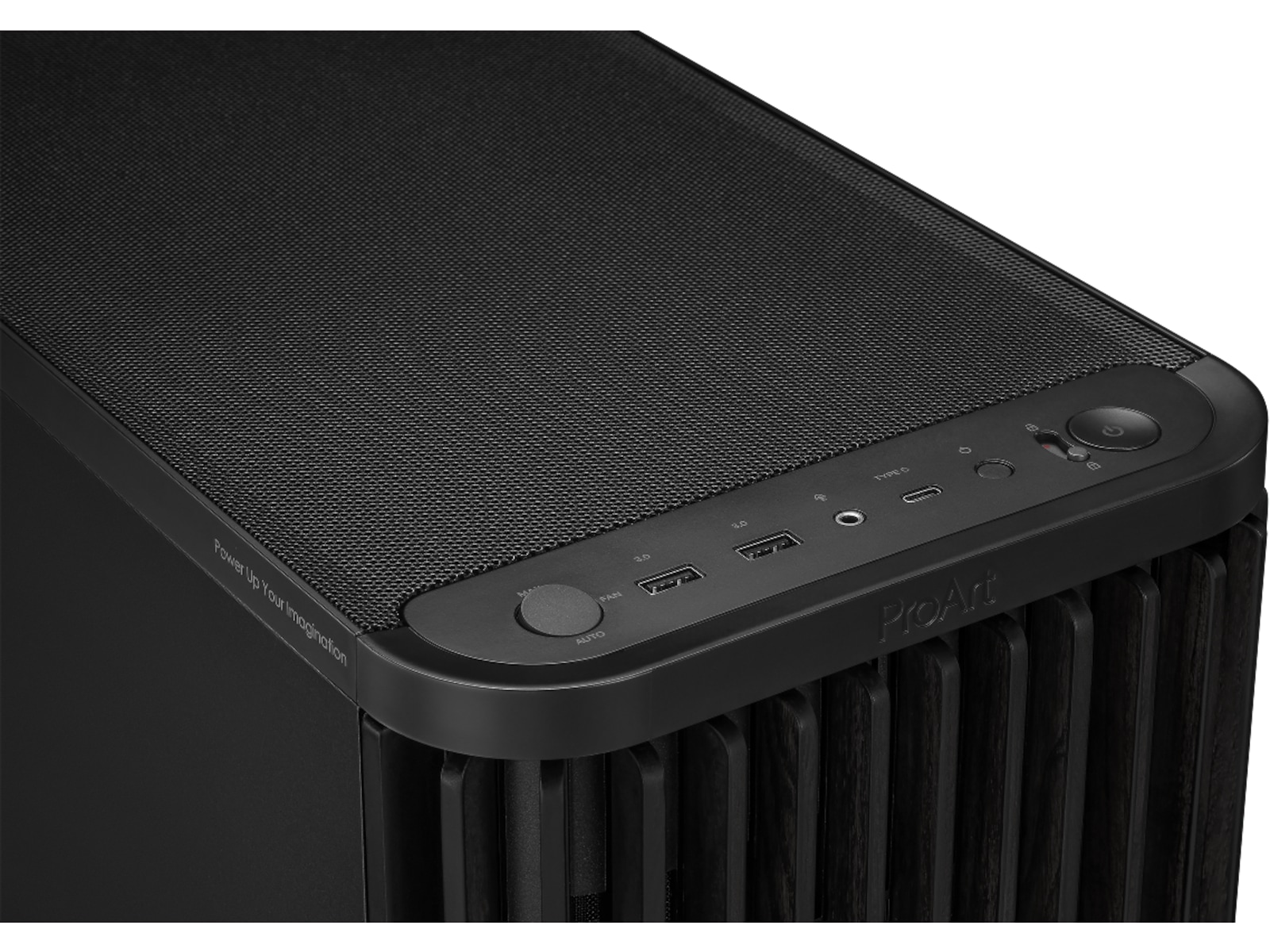 Asus Proart PA401 Wood Metal PWM Mid Tower (svart) Midi tower