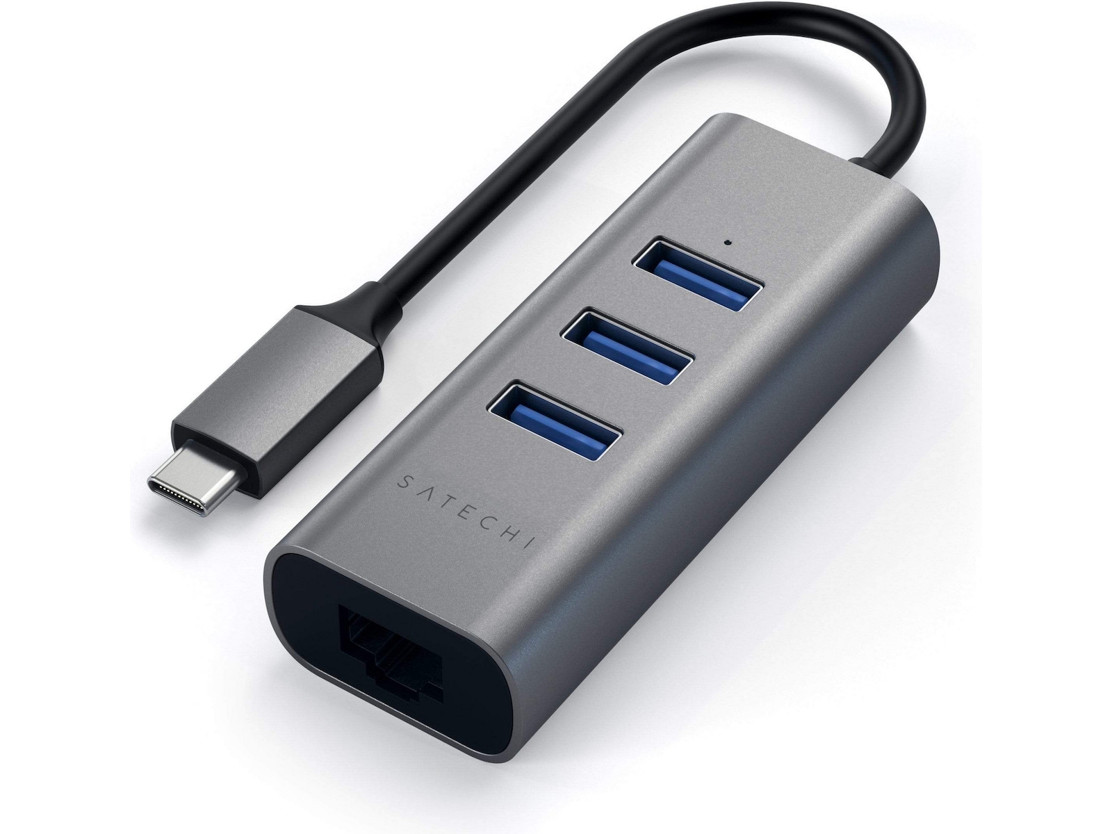 Satechi USB-C Hub 2-i-1 (grå) Dockningsstation och USB-hub