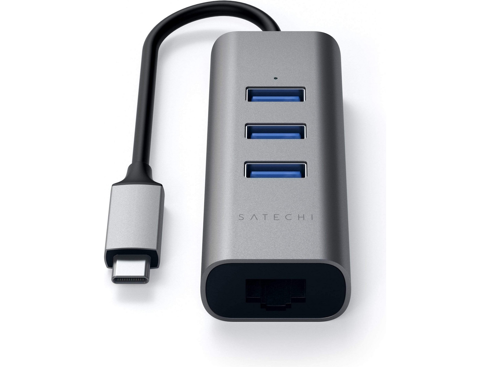 Satechi USB-C Hub 2-i-1 (grå) Dockningsstation och USB-hub