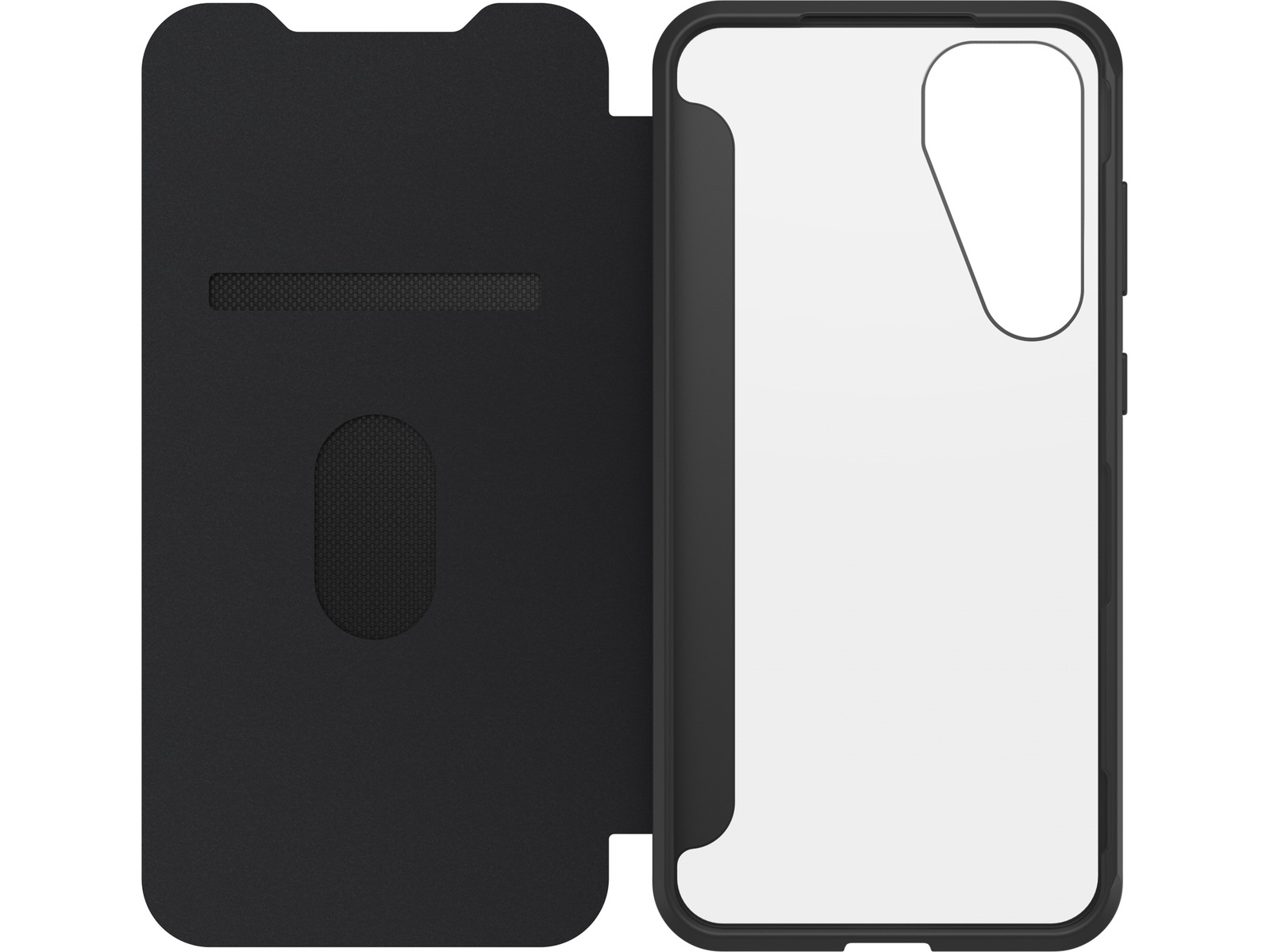 OtterBox Galaxy S25+ React Folio (transparent/svart) Mobilskal