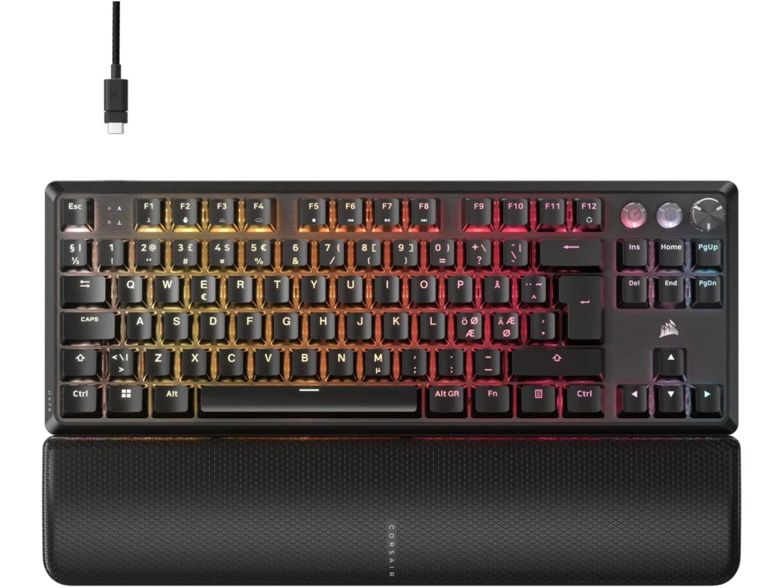 Corsair K70 PRO TKL RGB Gaming Tangentbord (svart) Gamingtangentbord