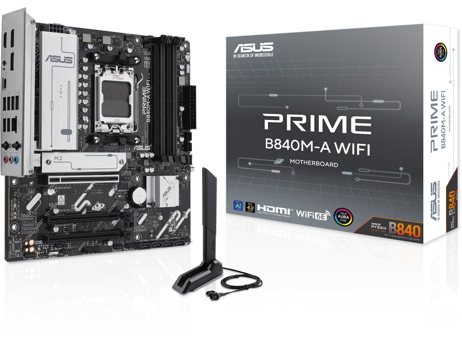 ASUS PRIME B840M-A WIFI Moderkort AMD Socket