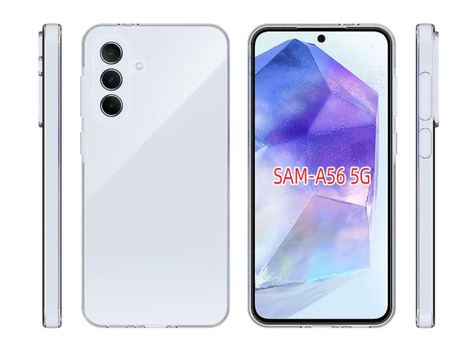 iiglo Galaxy A56 Silikonskal (transparent) Mobilskal