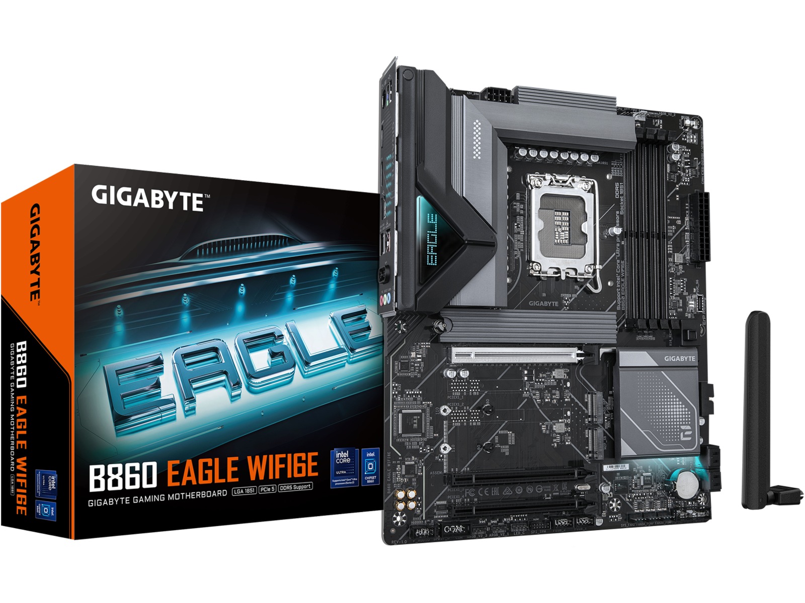 GIGABYTE B860 EAGLE WIFI6E Moderkort Intel Socket