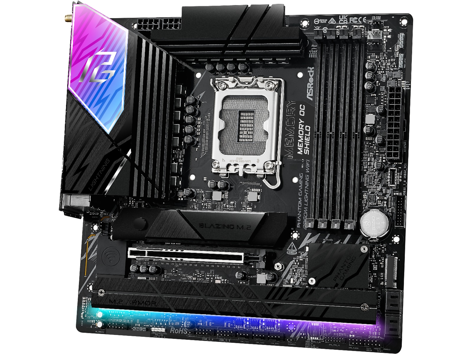 ASRock B860M Lightning WiFi Moderkort Intel Socket