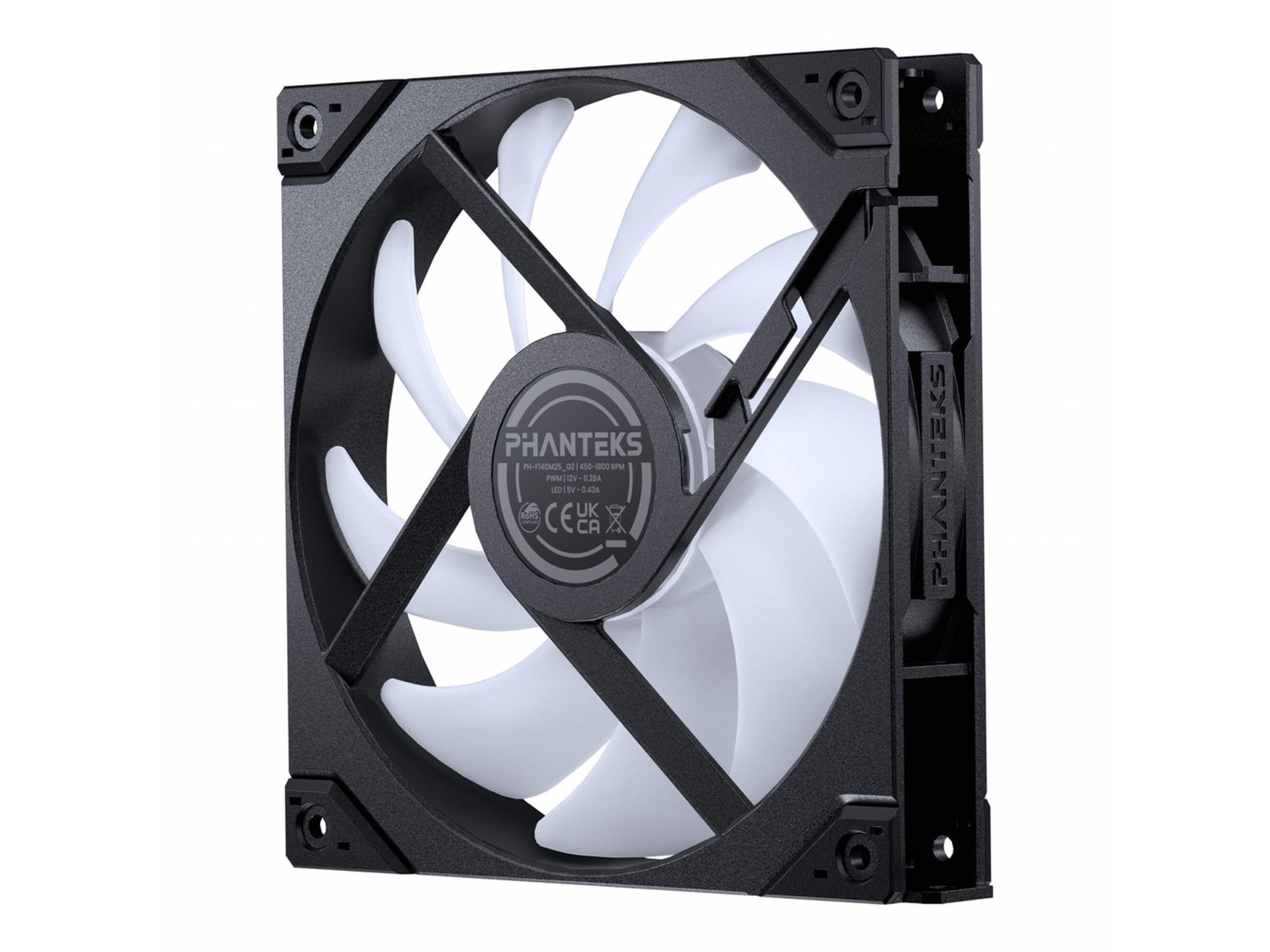 Phanteks M25 Gen2 140mm DRGB Reverse Fläkt (svart) Fläkt