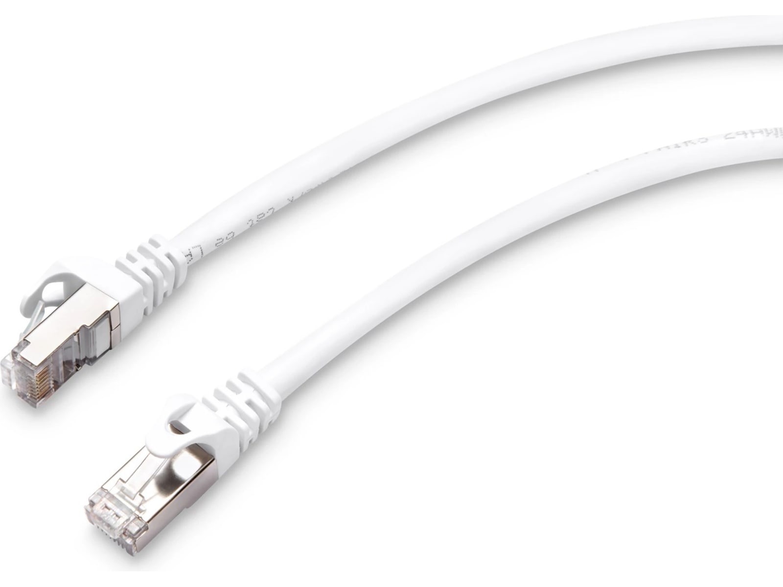 Nätverkskabel CAT6e 0,5m (vit) Nätverkskablar