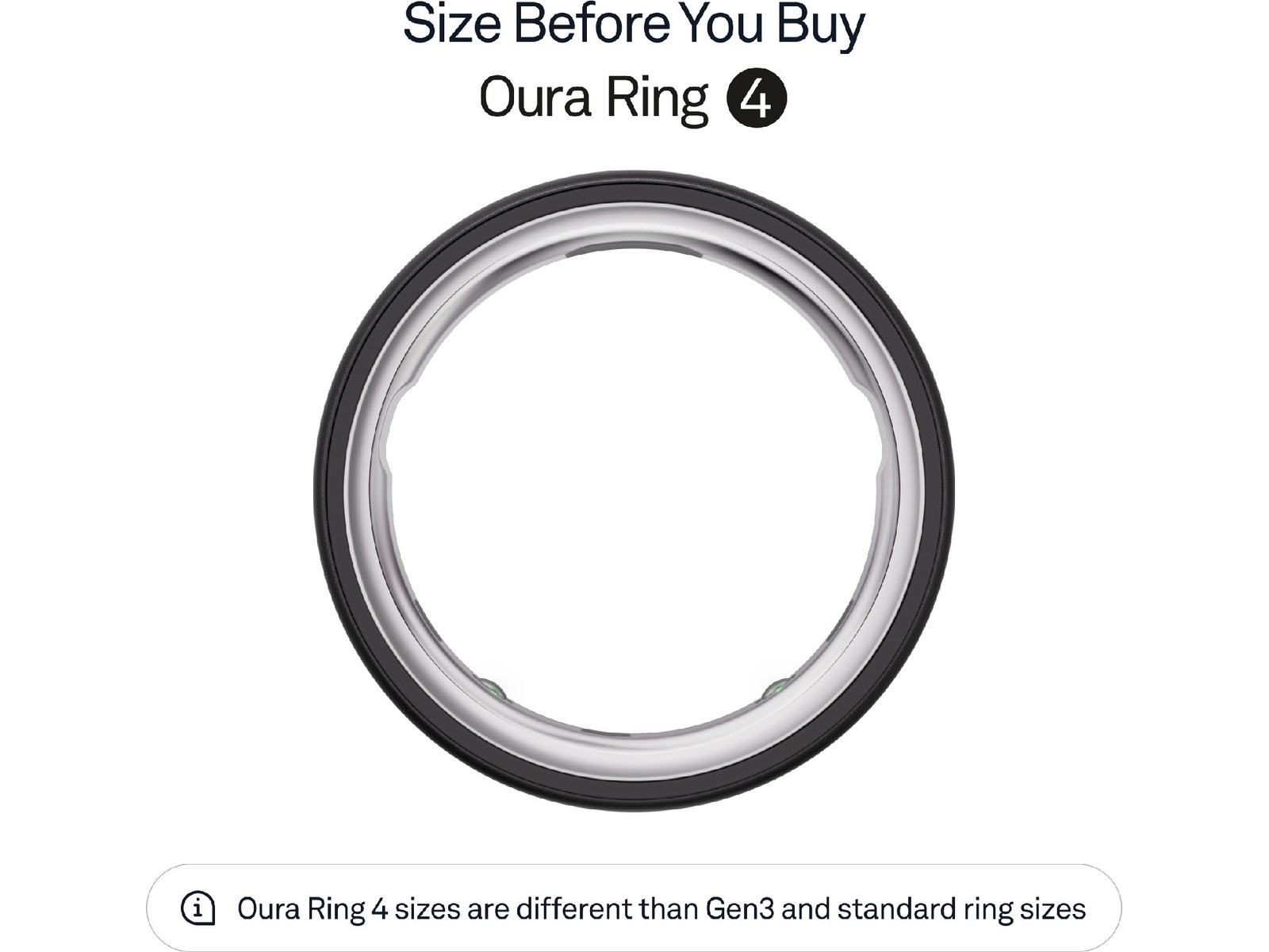 Oura Ring 4 Smart Ring str. 10 (stealth) Smart ring
