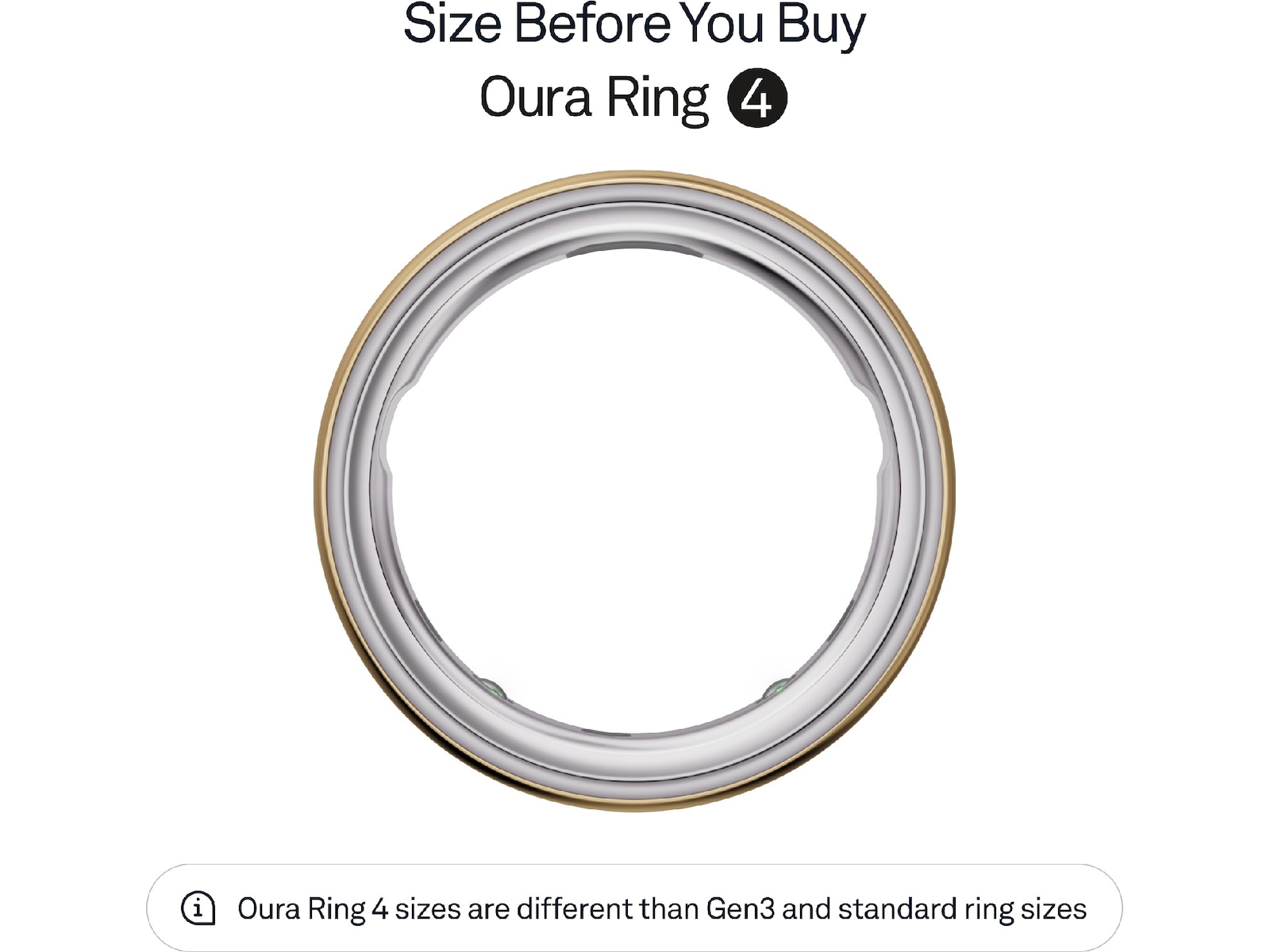 Oura Ring 4 Smart Ring str. 4 (guld) Smart ring