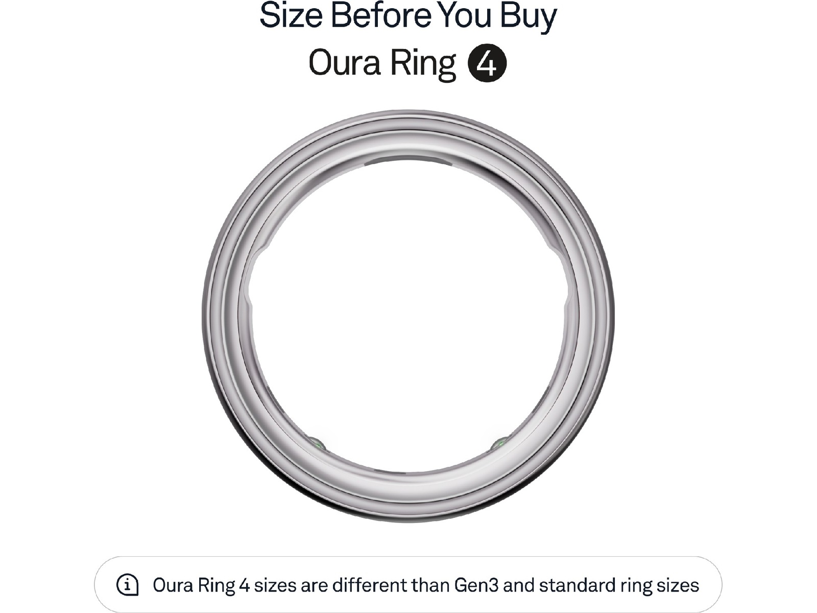 Oura Ring 4 Smart Ring str. 8 (silver) Smart ring
