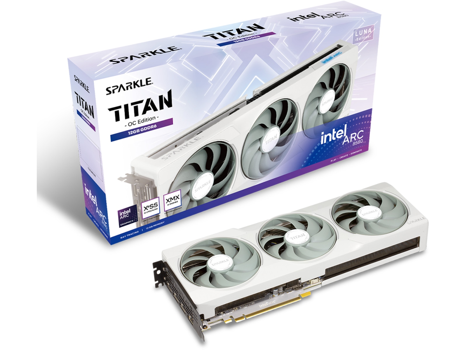 Sparkle Intel Arc B580 TITAN Luna OC Grafikkort