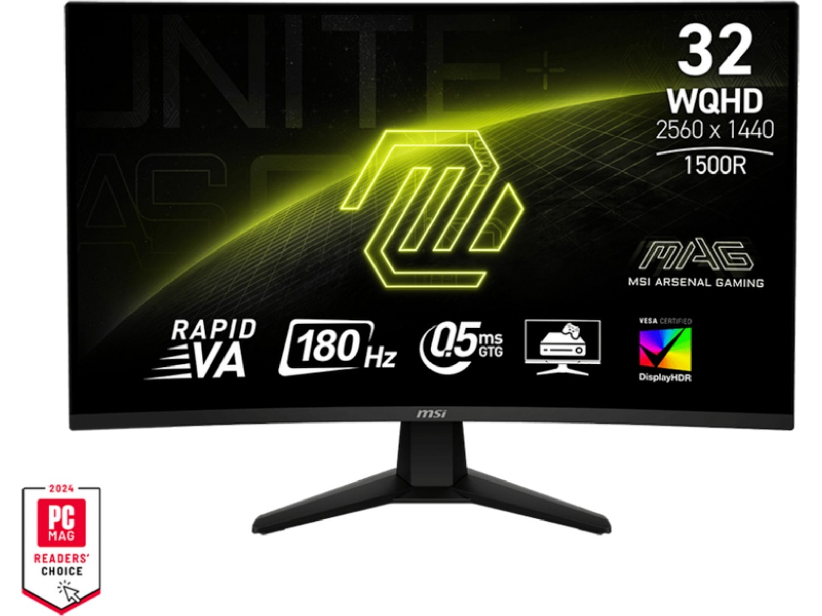 MSI 32" curved gamingskärm MAG 32CQ6F Gamingskärmar