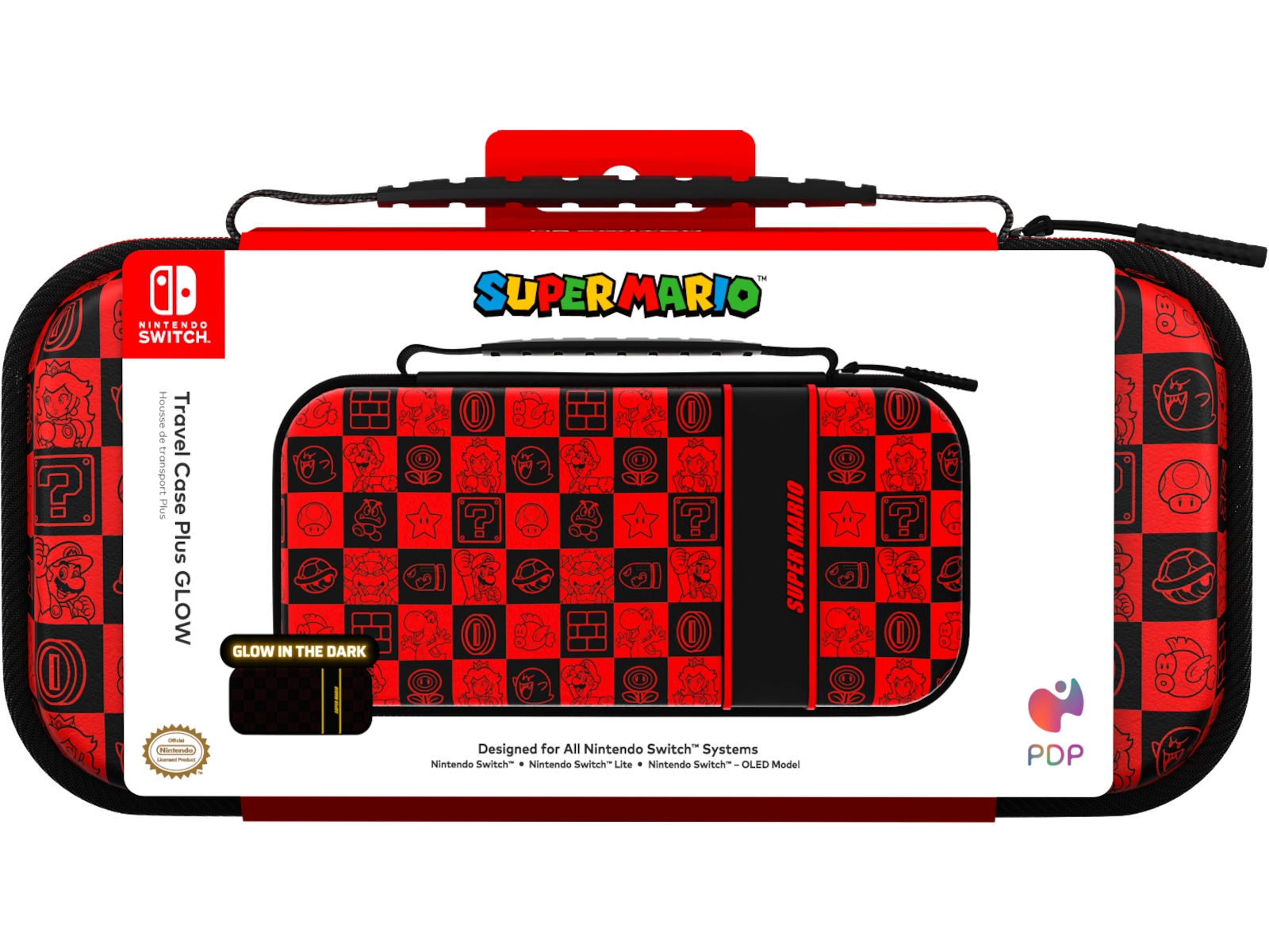 PDP NSW Travel Case Plus GLOW (super icon) Tillbehör till spelkonsoler