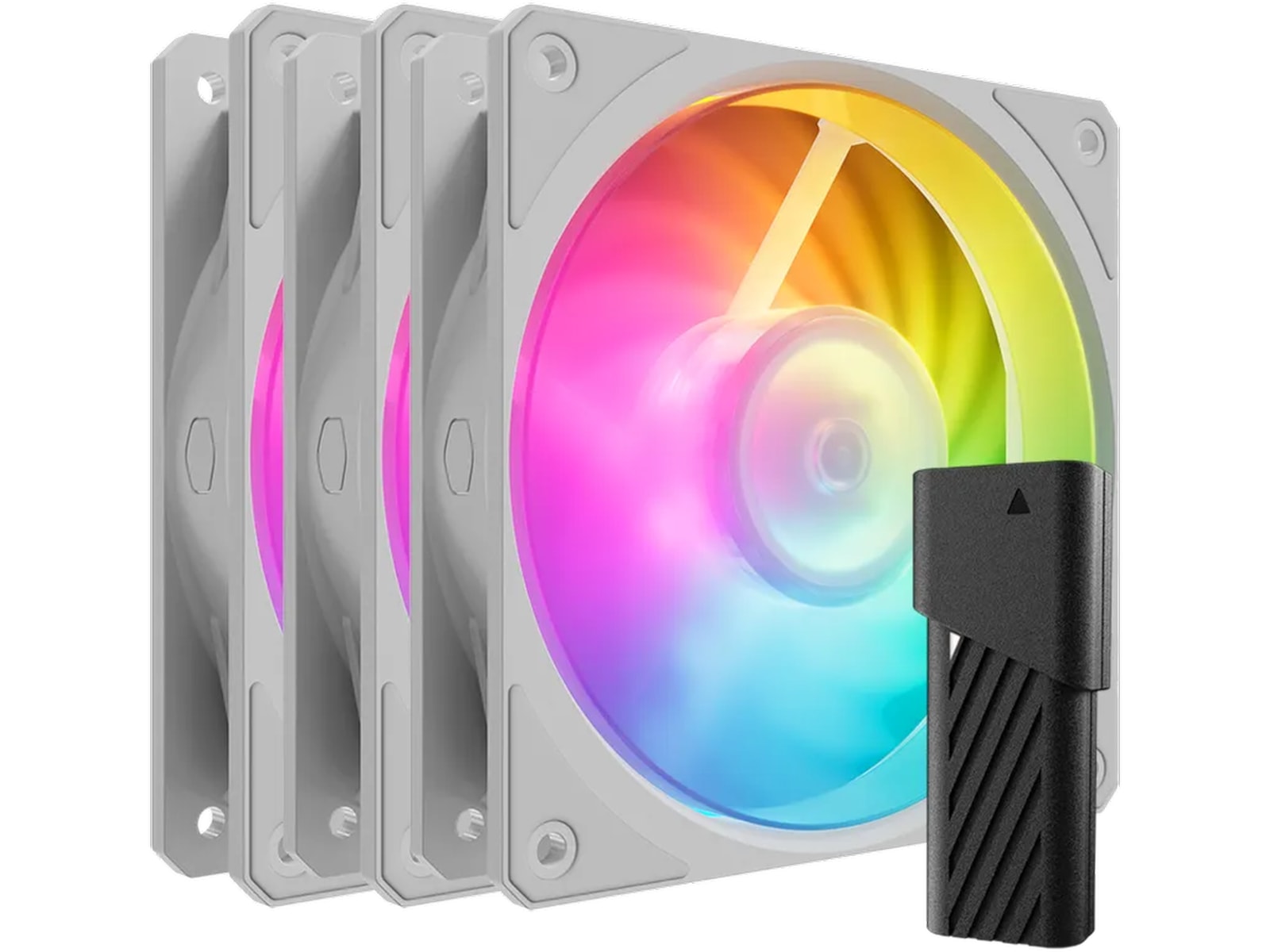 Cooler Master Mobius 120p ARGB Fläkt 3pk (vit) Fläkt