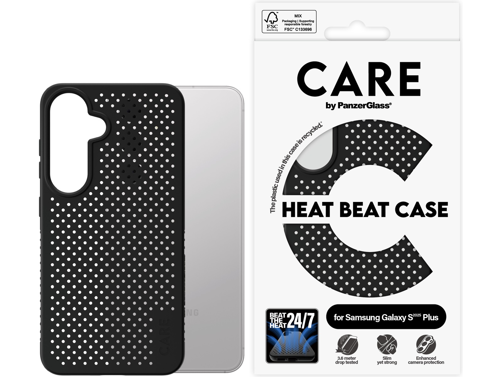 PanzerGlass CARE Galaxy S25+ Heat Beat skal Mobilskal