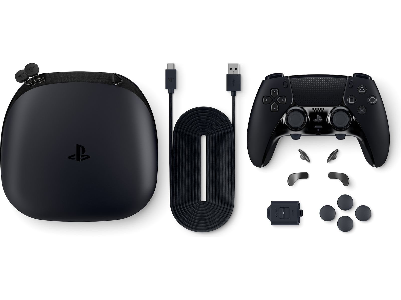PlayStation 5 DualSense Edge Kontroller (Midnight Black) Tillbehör till spelkonsoler