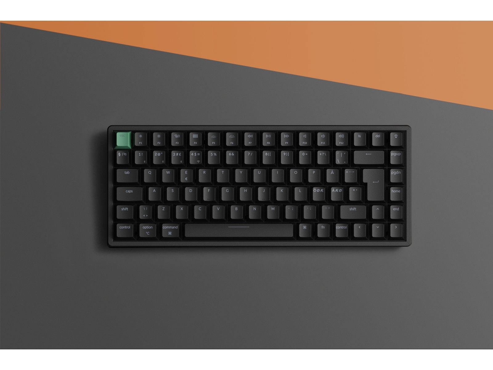 Keychron K2 HE QMK trådlöst gamingtangentbord (svart) Gamingtangentbord