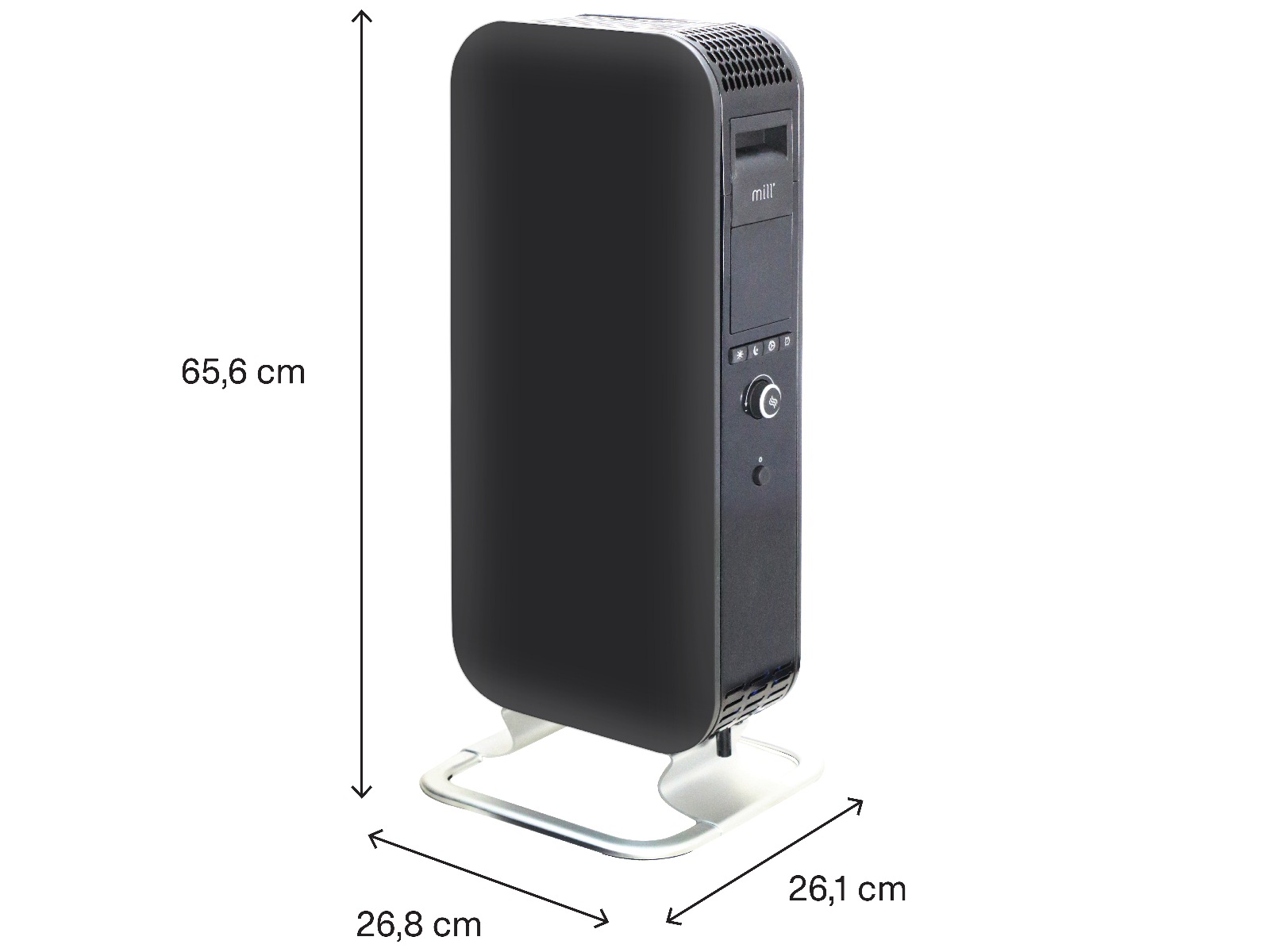 Mill Gentle Air Radiator 1000W (svart) Fristående element