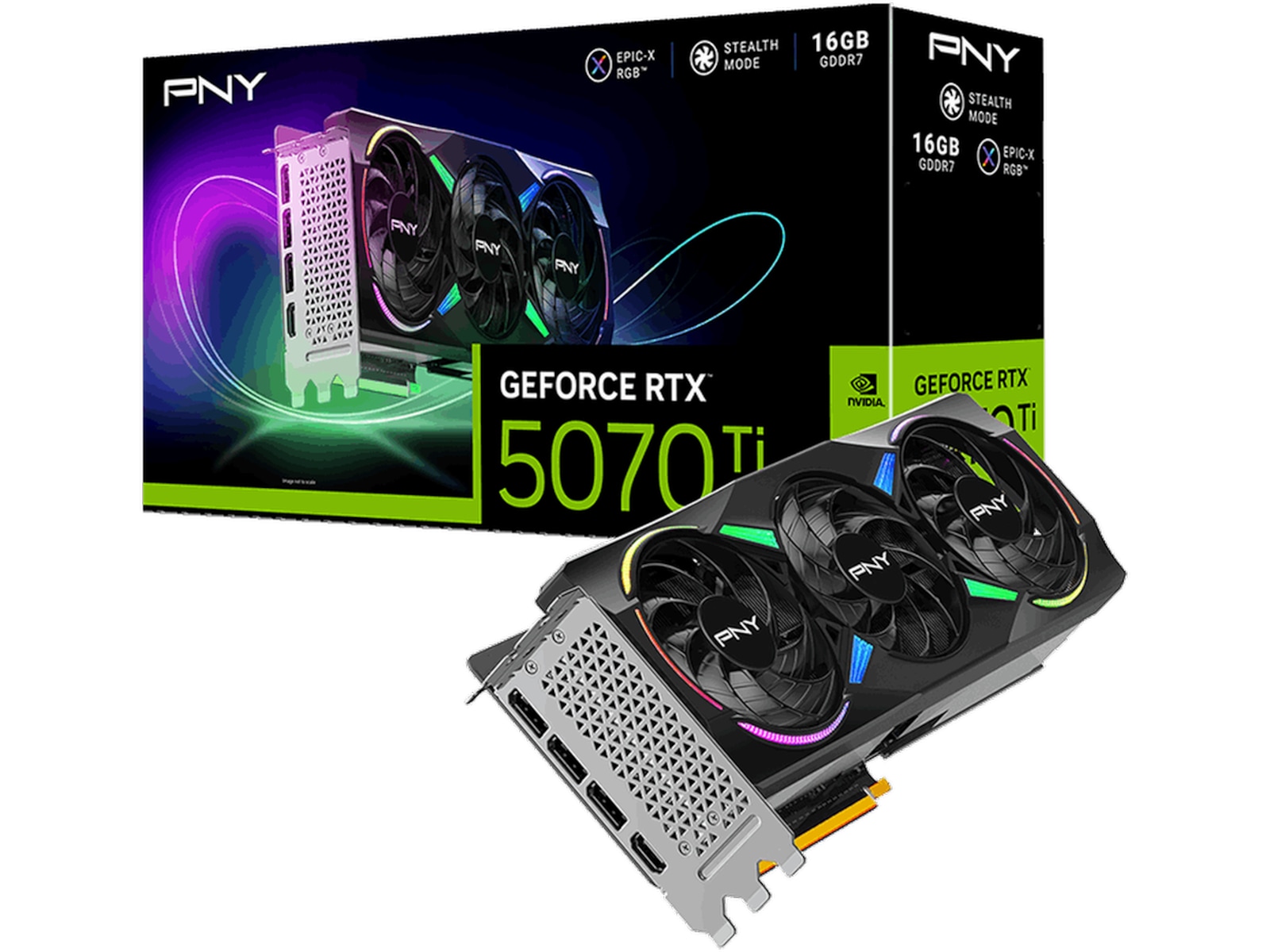 PNY GeForce RTX 5070 Ti ARGB OC Grafikkort