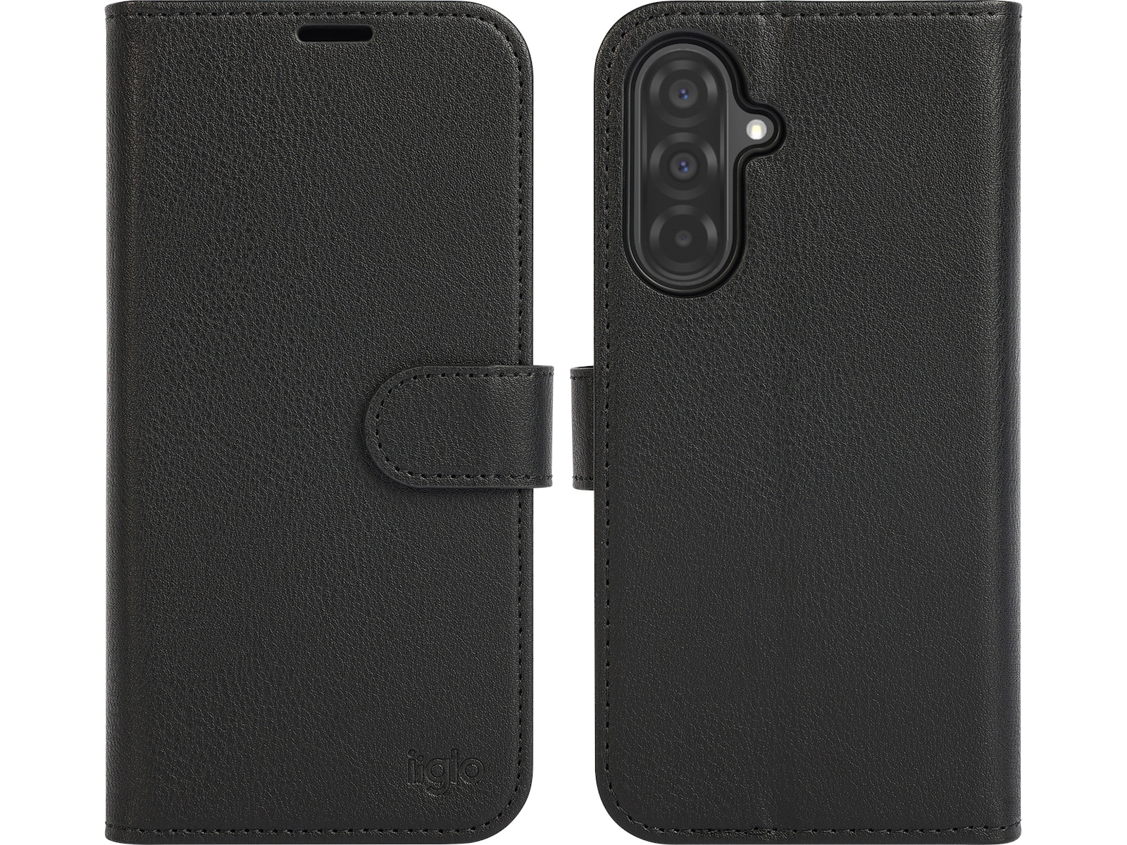 iiglo Galaxy A36 2-i-1 Plånboksfodral (svart) Mobilskal