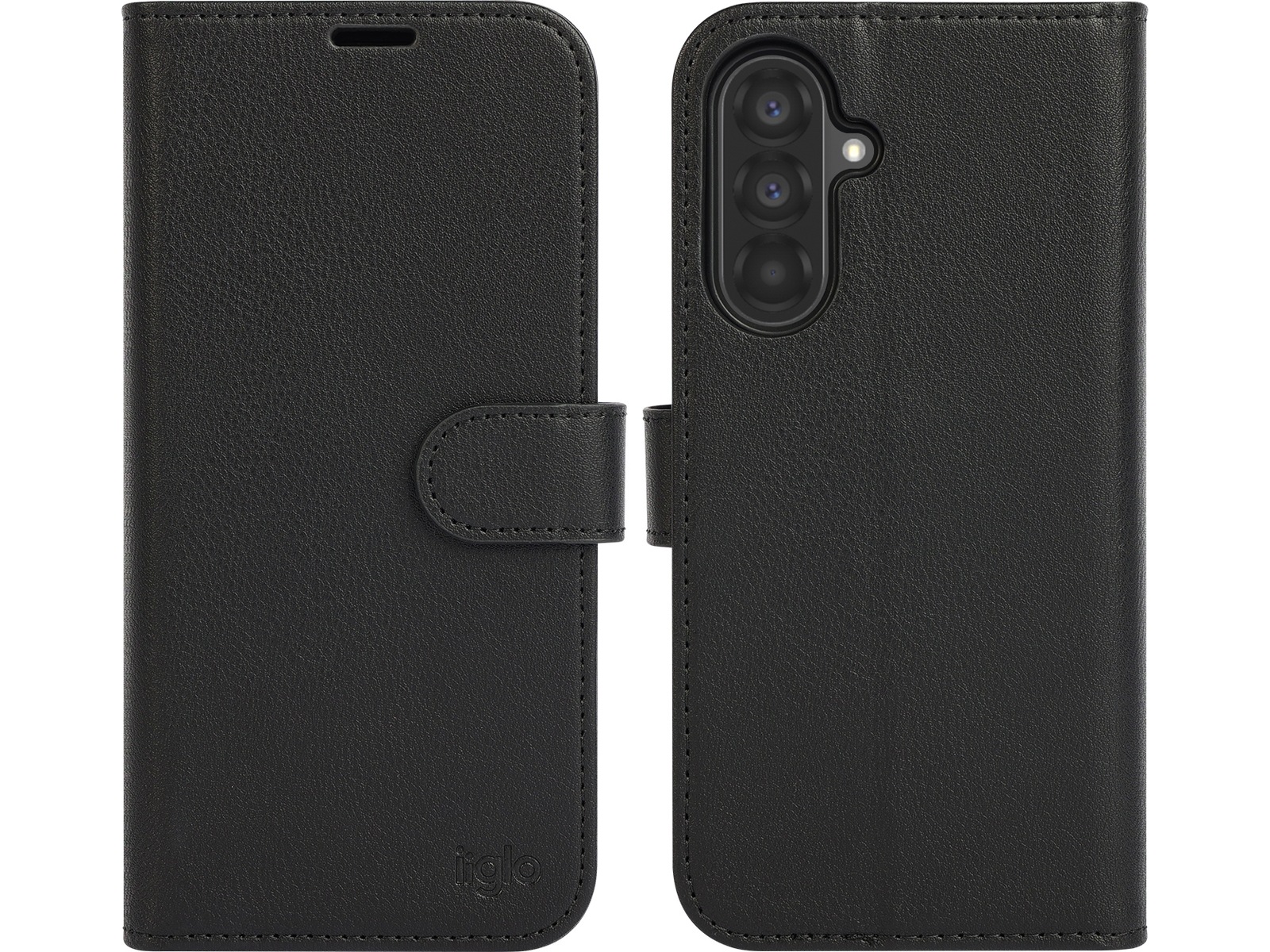 iiglo Galaxy A56 2-i-1 Plånboksfodral (svart) Mobilskal