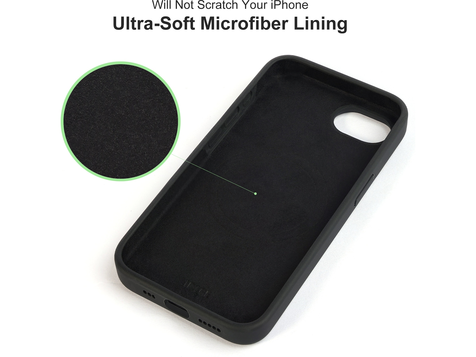 iiglo iPhone 17e / 16e Magnetic skal (svart) Mobilskal