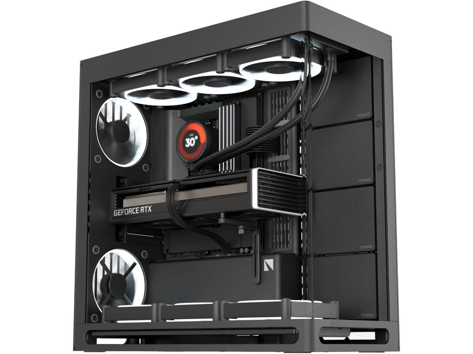 HAVN HS 420 Mid Tower (svart) Midi tower