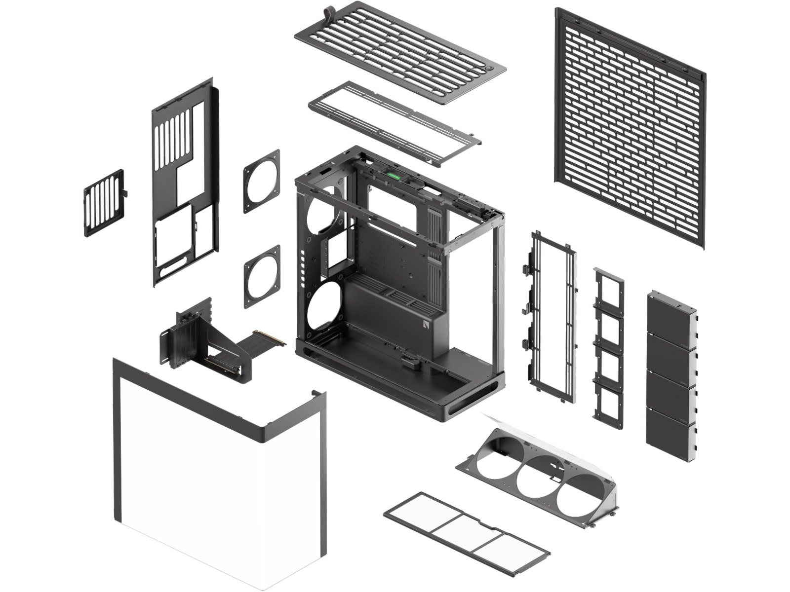 HAVN HS 420 VGPU Mid Tower (svart) Midi tower