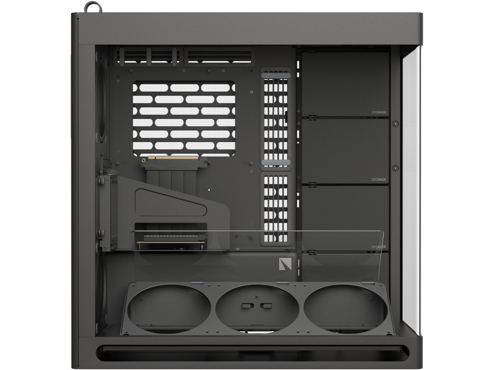 HAVN HS 420 VGPU Mid Tower (svart) Midi tower