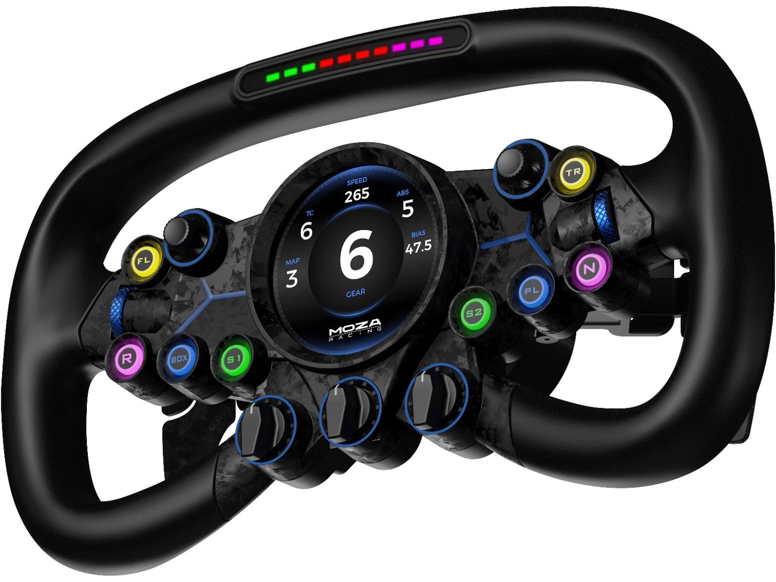 MOZA Vision GS ratt 31cm Ratt och pedaler