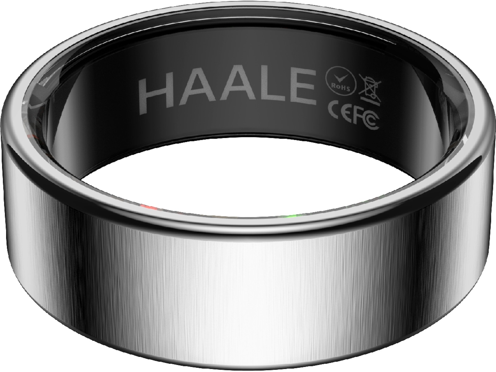 Haale II Smart Ring str. 10 (borstad silver) Smart ring