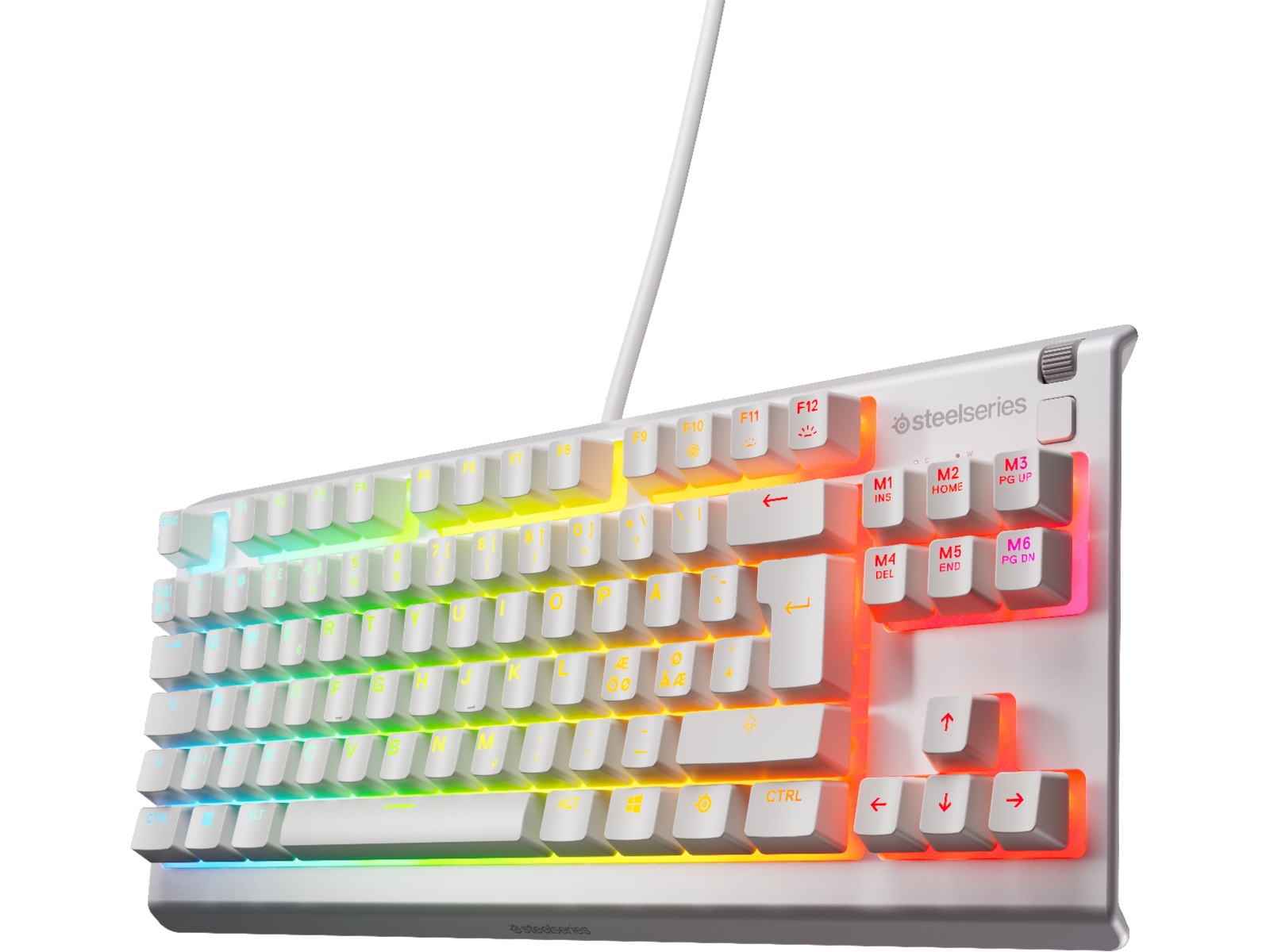 SteelSeries Apex 3 TKL gamingtangentbord (vit) Gamingtangentbord