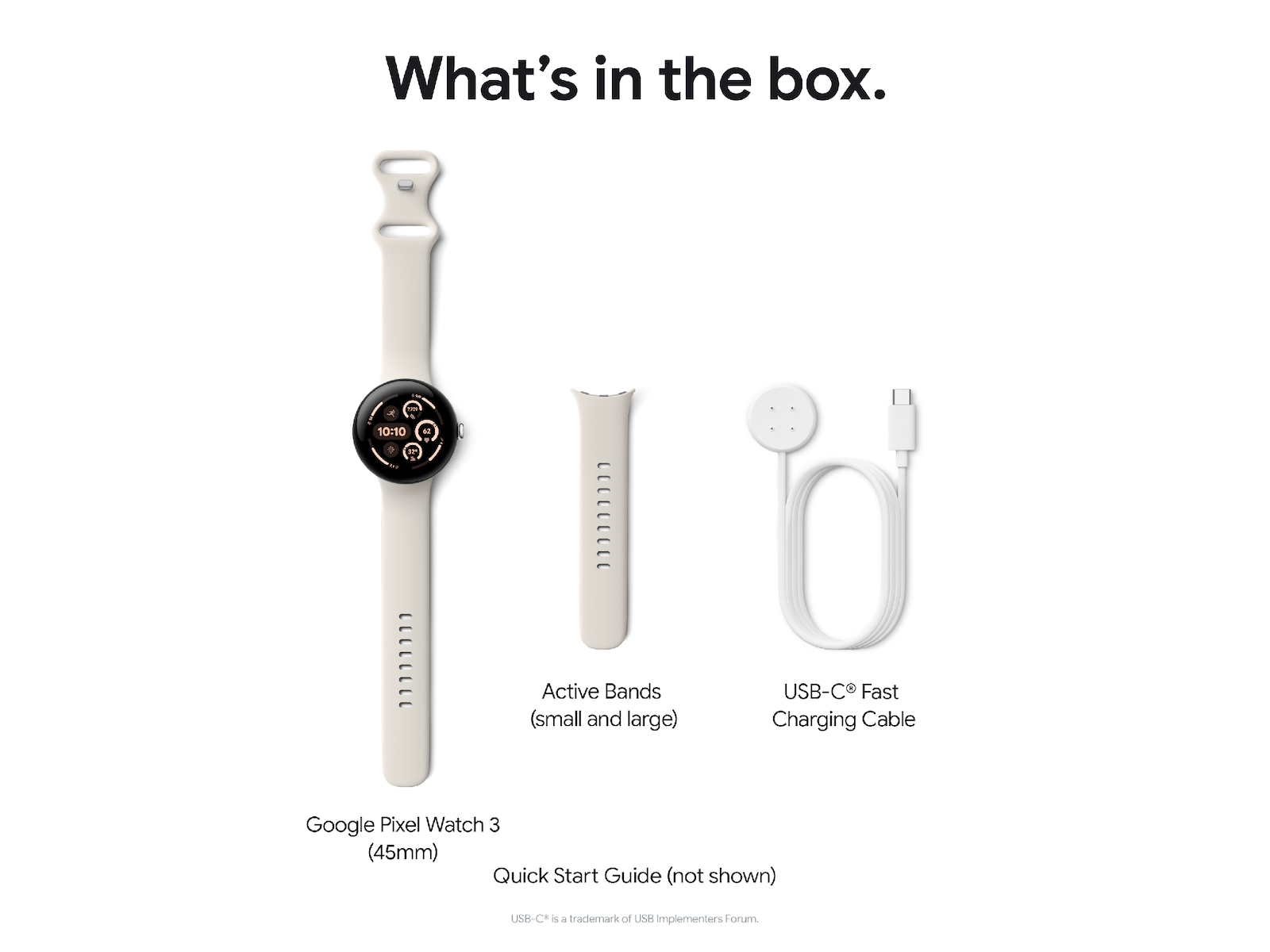Google Pixel Watch 3 Large 45mm LTE (obsidian) -B-Grade Demo watches