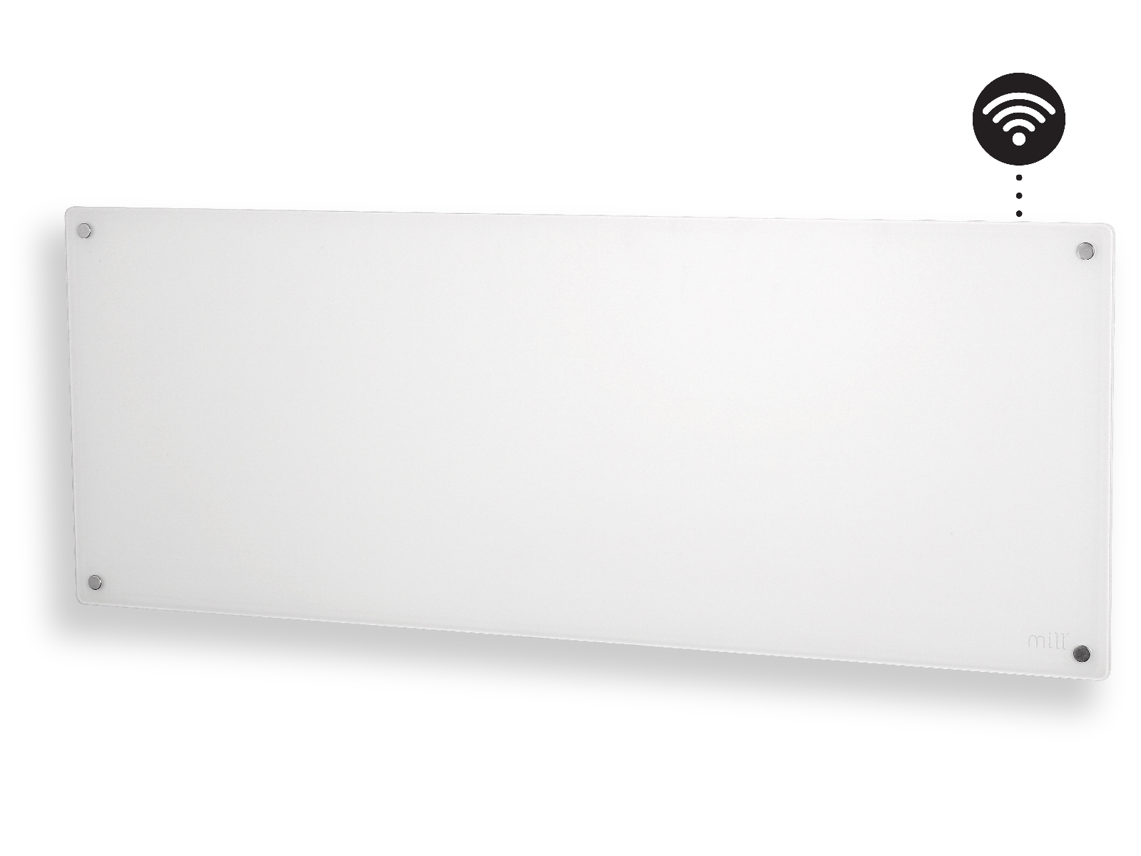 Mill Glass Smart WiFi Gen 4 panelugn 1300W (vit) Panelelement