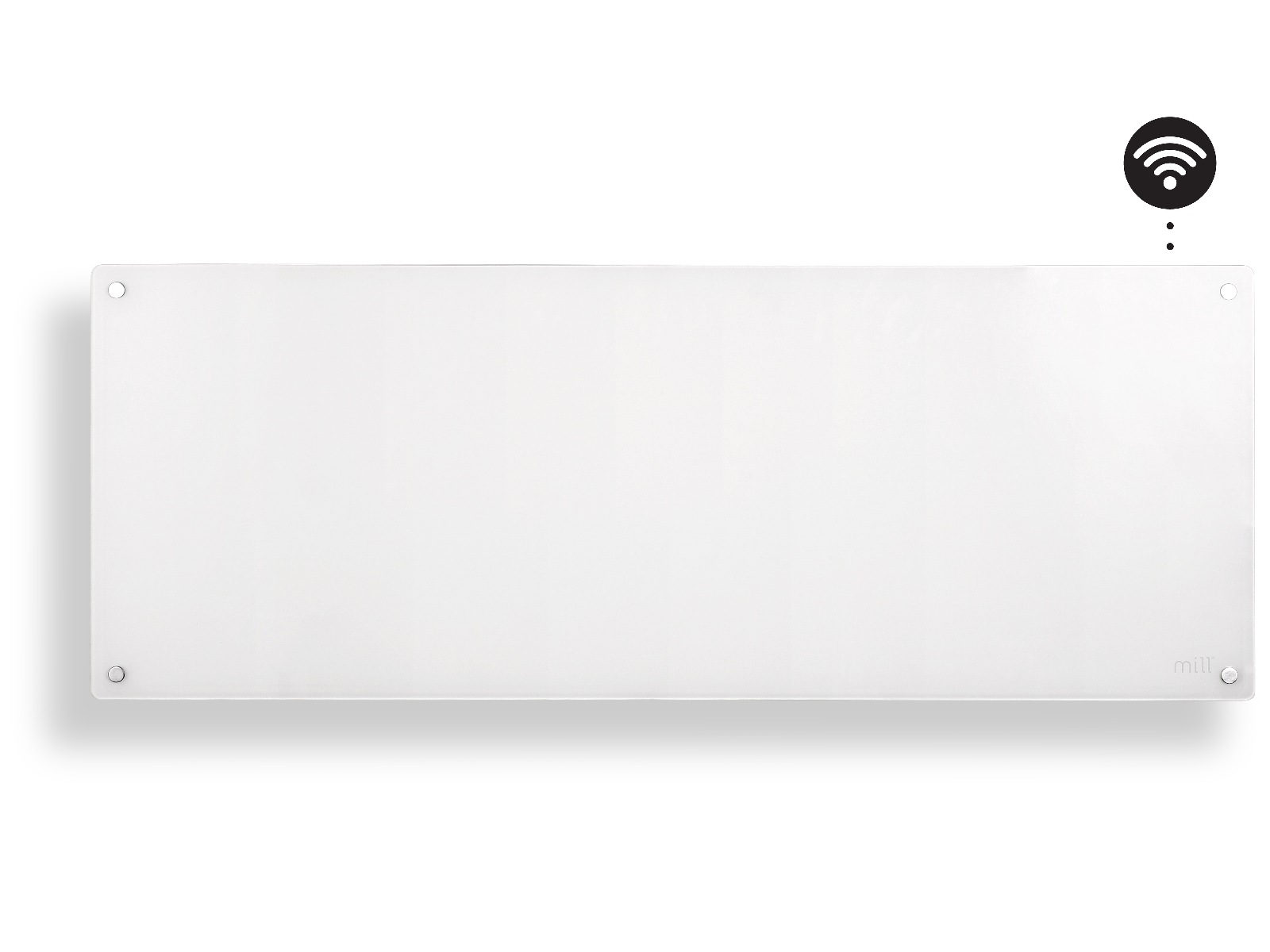 Mill Glass Smart WiFi Gen 4 panelugn 1300W (vit) Panelelement