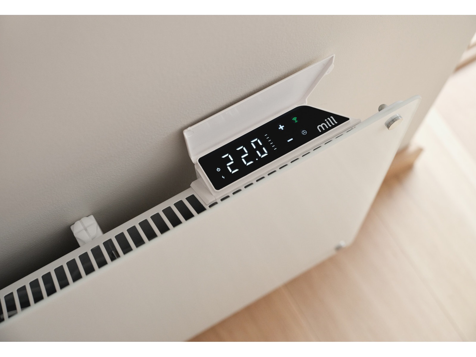 Mill Glass Smart WiFi Gen 4 700W (vit) Panelelement