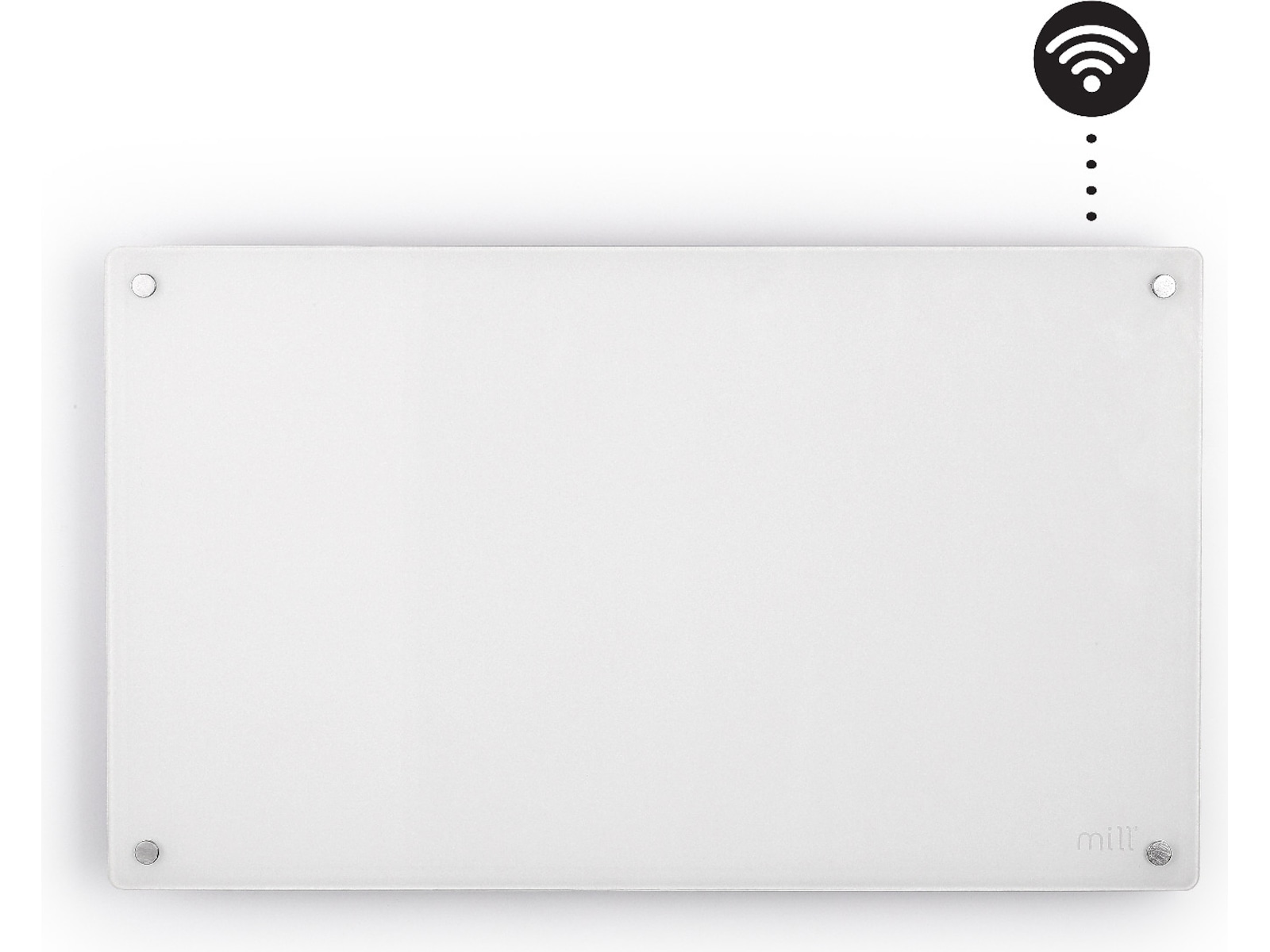 Mill Glass Smart WiFi Gen 4 700W (vit) Panelelement