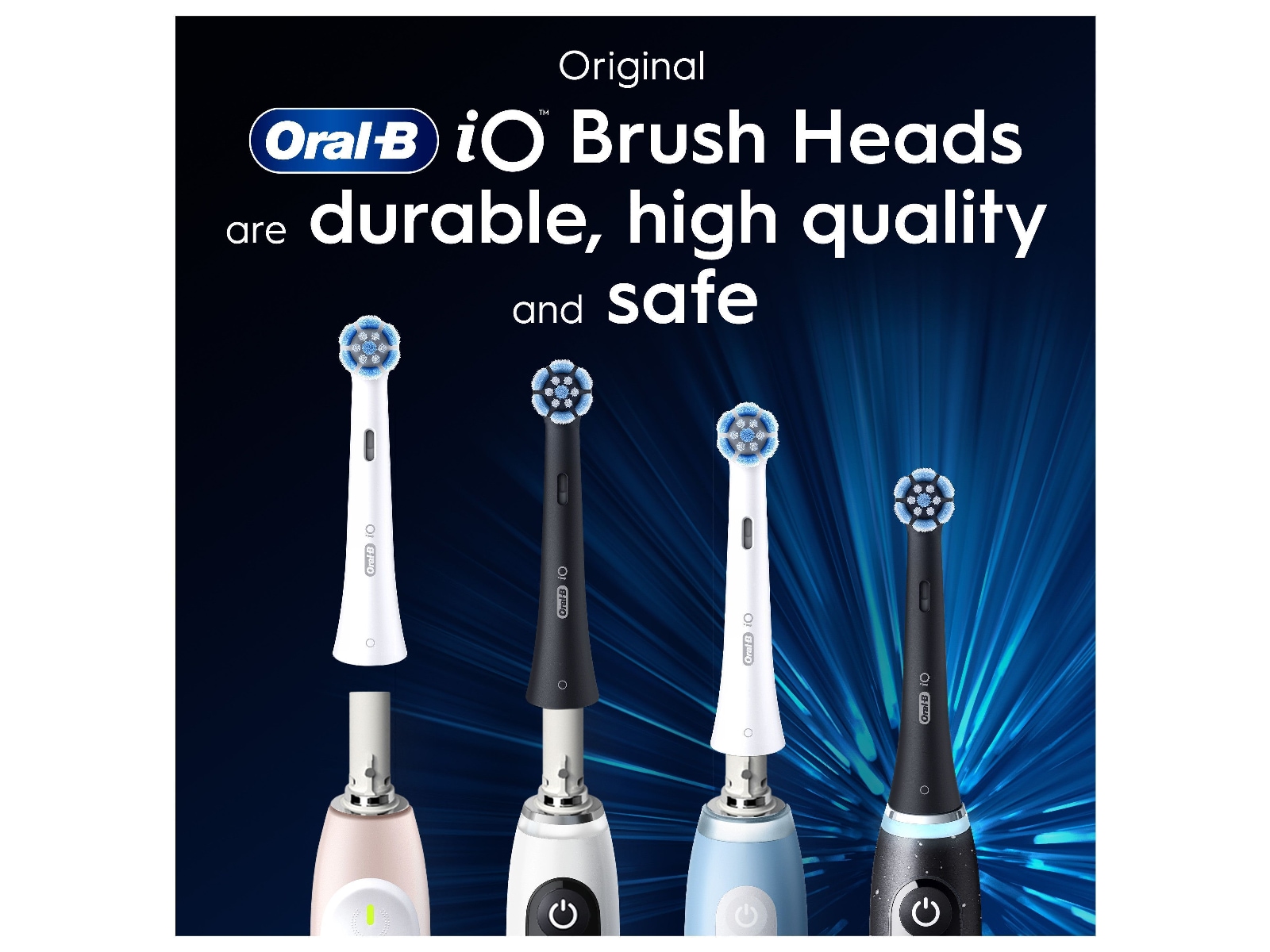Oral-B iO Gentle Care borsthuvuden 6 st (svart) Tandborsthuvud