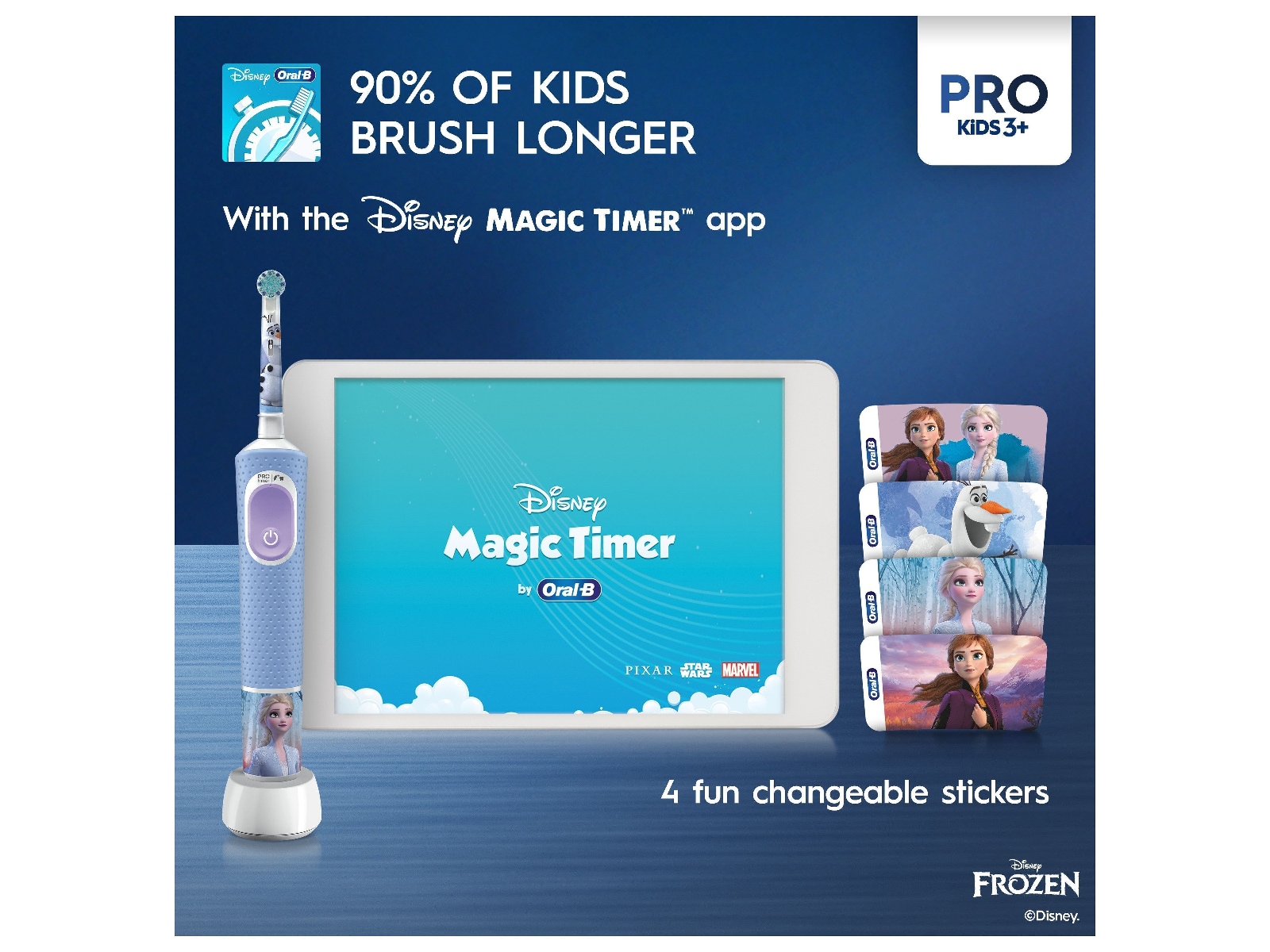 ORAL-B Vitality Pro Kids Elektrisk tandborste (Frozen) Eltandborste