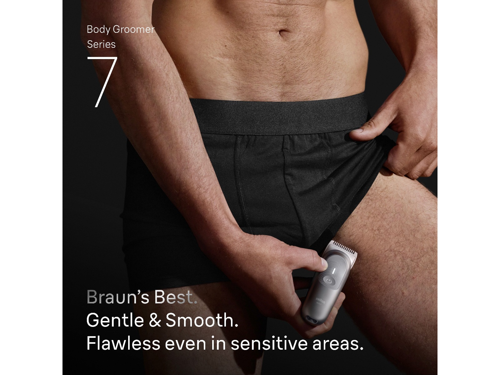 Braun Series 7 kroppstrimmer (grå) Rakapparat