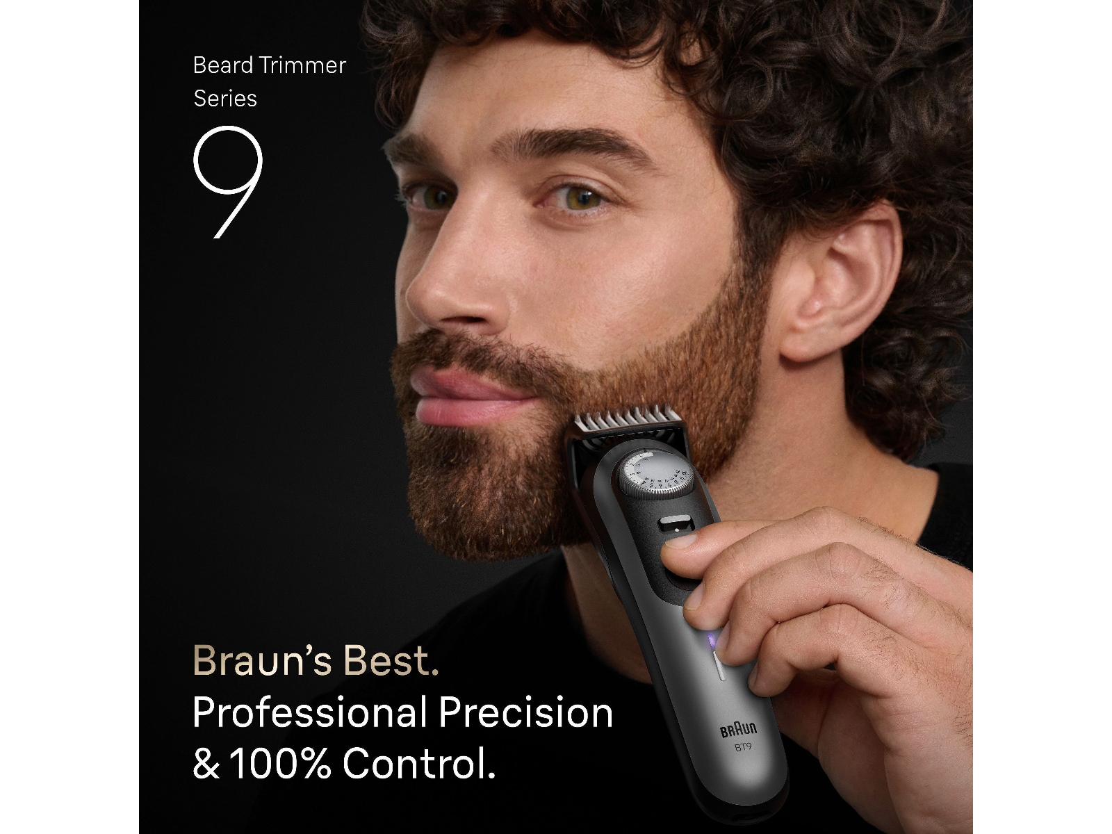 Braun Series 9 skäggtrimmer (krom) Rakapparat