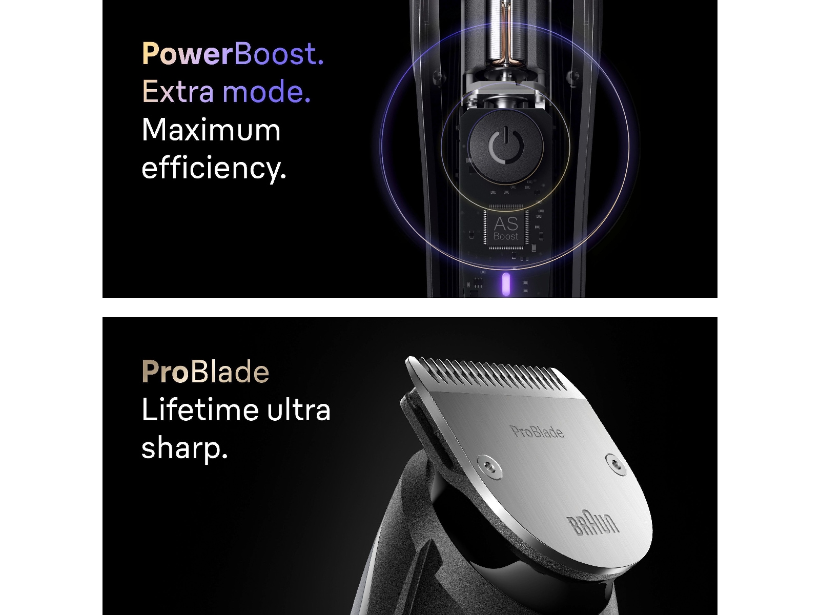 Braun Series 9 skäggtrimmer (krom) Rakapparat