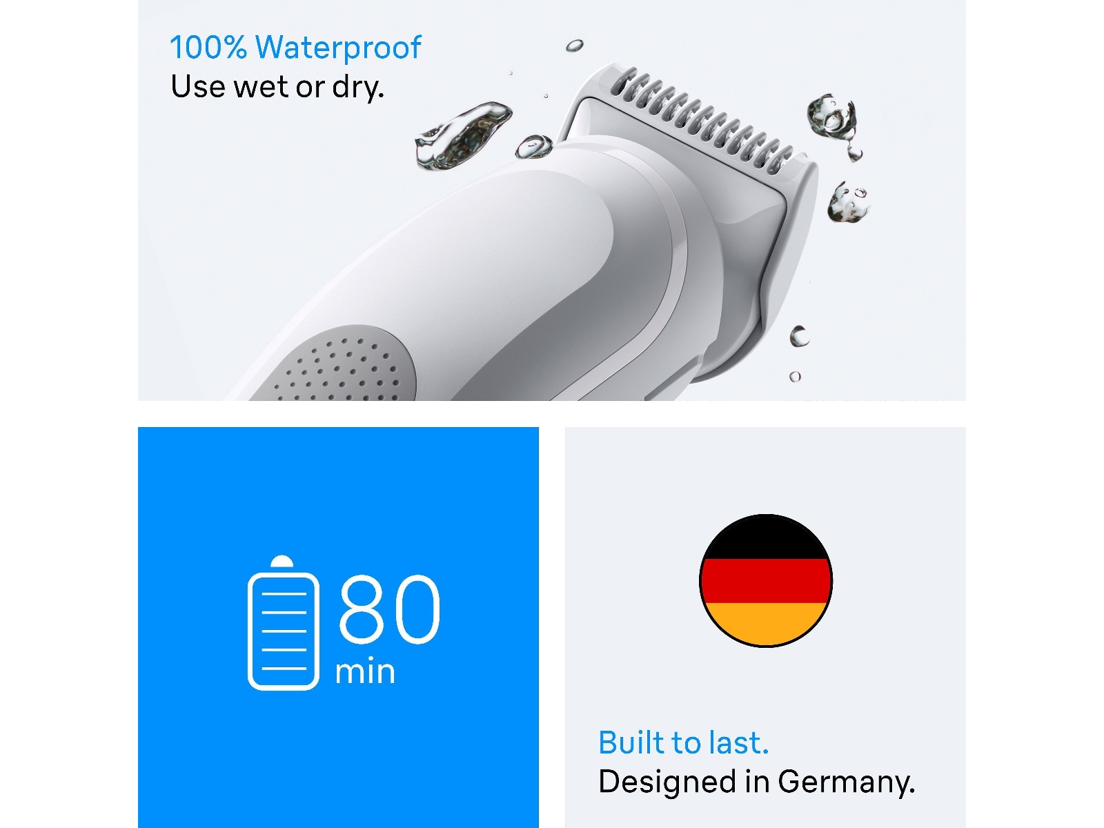 Braun Series 3 kroppstrimmer (grå) Rakapparat