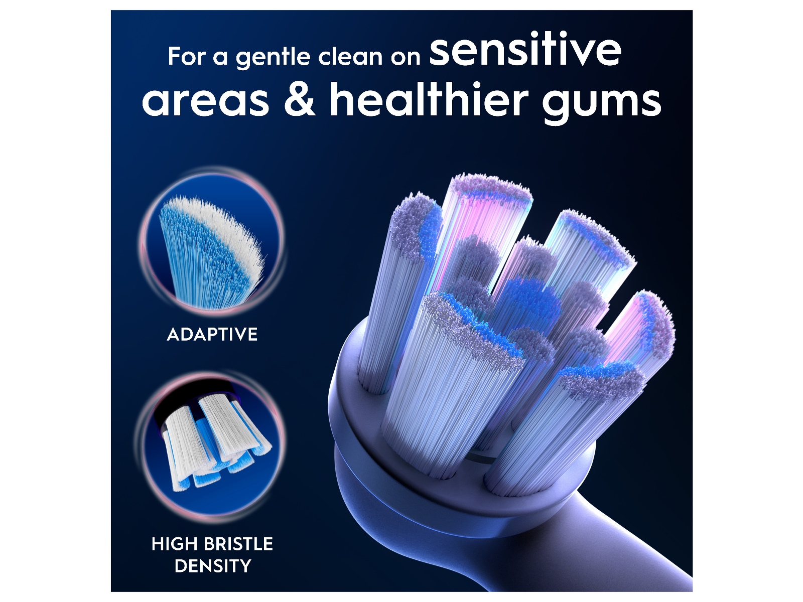 Oral-B iO Gentle Care borsthuvuden 3 st (vit) Tandborsthuvud