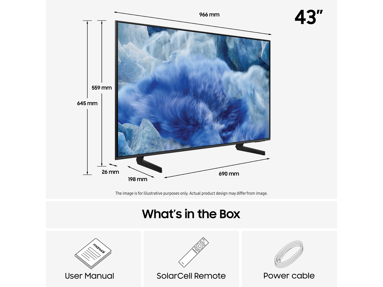 Samsung 43" Q8FA QLED 4K Smart TV (2025) 20 - 49 tums TV