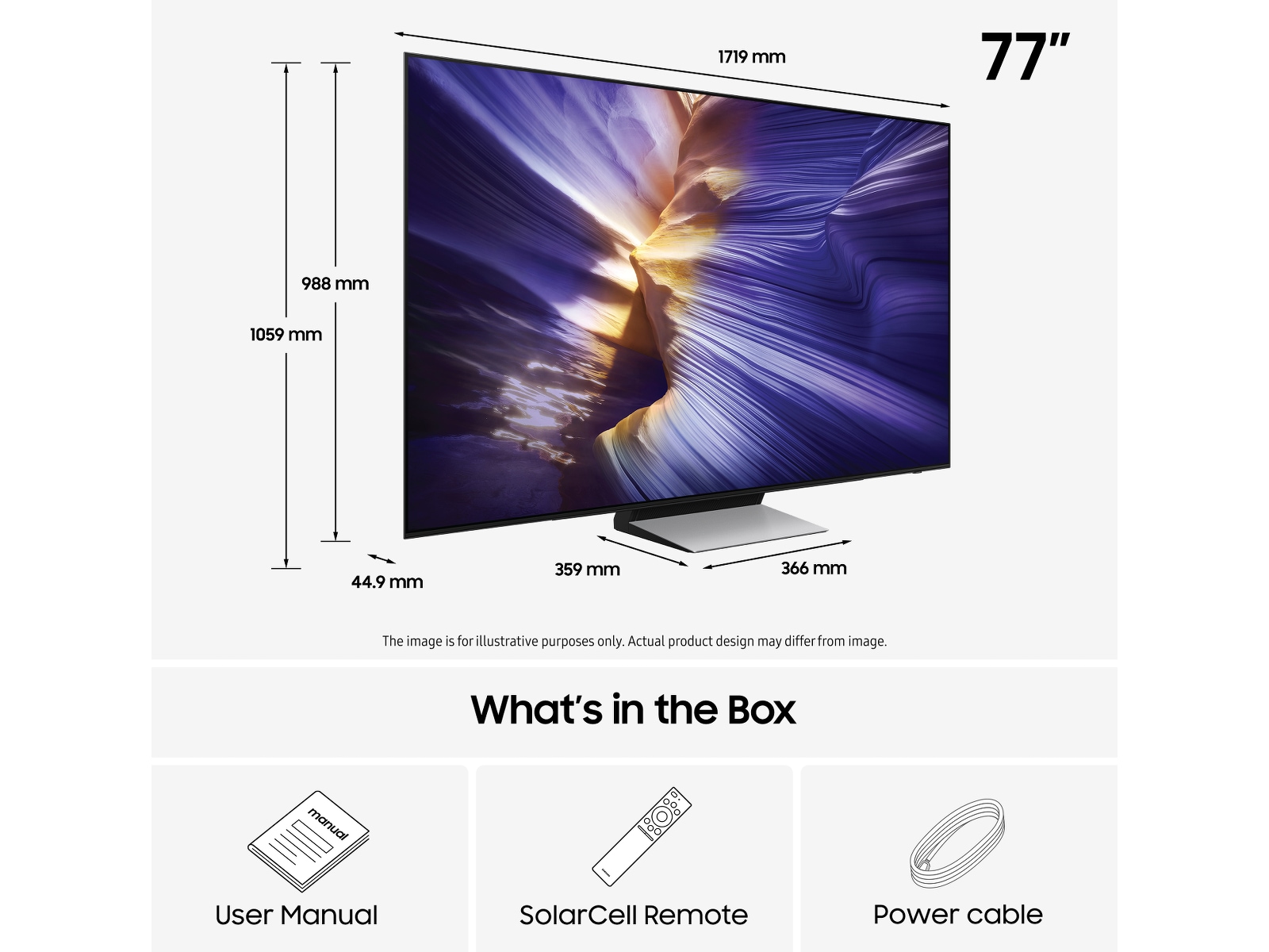 Samsung 77" S90F OLED 4K Smart TV (2025) 70 - 79 tums TV