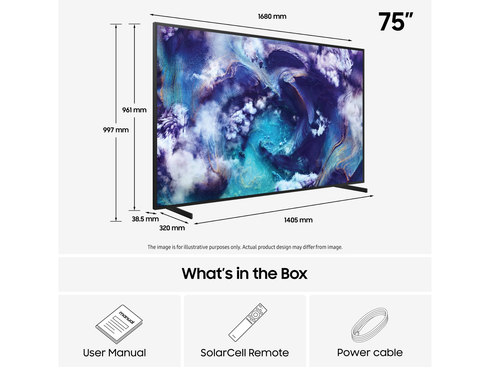 Samsung 75" QN900F Neo QLED 8K Mini LED  Smart TV (2025) 70 - 79 tums TV